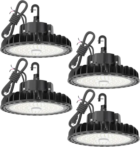 Vista 15 de HYPERLITE Luces LED High Bay de 100 W, 14,500 lm (145 lm/w) 5000 K, 1-10 V, regulable, cable de 5' con enchufe de 110 V, gancho de EE. UU., listado