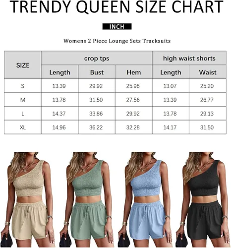 Vista 5 de Trendy Queen Womens 2 Piece Tracksuits Sets