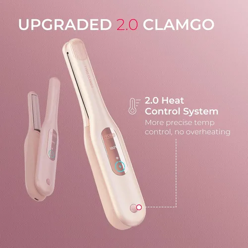 Vista 8 de TYMO Plancha plana mini inalámbrica para cabello corto, rizador portátil de 0.65 pulgadas para viajes, alisador y rizador de pelo 2 en 1, plancha