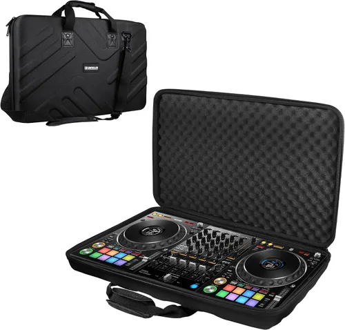 Vista 9 de Funda para DJ - 22.8 x 14.6 x 3.5 pulgadas - Compatible con controlador de DJ Pioneer DDJ-SR/SR2/REV1/Denon MC4000/Numark NVII/Mixtrack