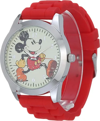 Vista 4 de Disney Collection - Juego de 2 relojes para él y ella Rojo Movimiento de cuarzo