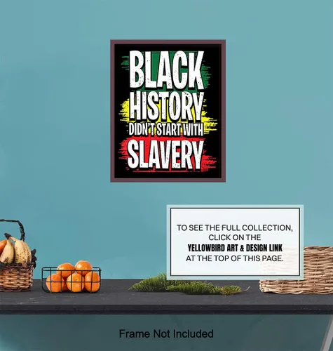 Vista 7 de Black History - Arte de pared afroamericano para hombres y mujeres, regalos afroamericanos, orgullo negro, cultura histórica BLM, bandera afro BLM