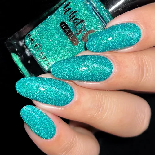Vista 11 de Whats Up Nails - Plumingo Party Flash - Esmalte de uñas reflectante granate con dúocromo iridiscente brillante púrpura brillante barniz de esmalte