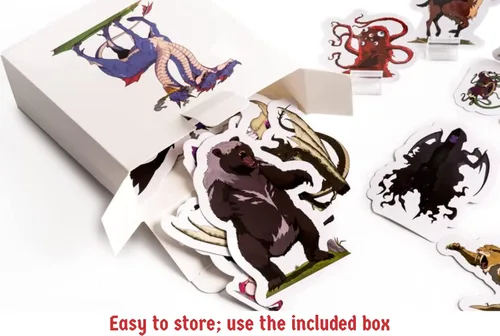Vista 5 de Hexers Bestias monstruo y animales DM Starter Set plano 2D Miniaturas para juegos de mesa Compatible con Dungeons and Dragons D&D DND Pathfinder RPG