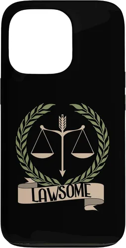 Vista 10 de Lawsome Scales Of Justice Lawyer Law Student Case for iPhone 16