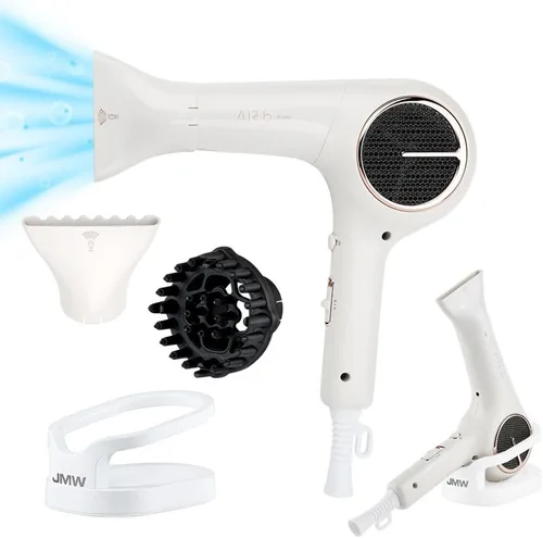 Vista 5 de Secador profesional para salón de pelo JMW Korea AIR Storm-1600W BLDC, de secado rápido, viento frío potente, ligero, silencioso y duradero Tormenta