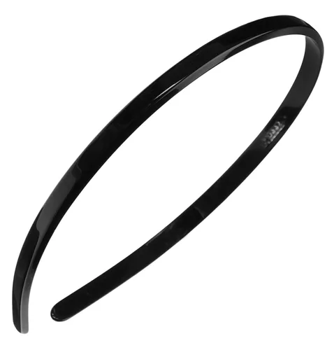 Vista 12 de Diadema marrón para mujer, France Luxe de 1/4 de pulgada, ultracómoda, delgada, África, ajuste flexible con dientes suaves antideslizantes, sujeción