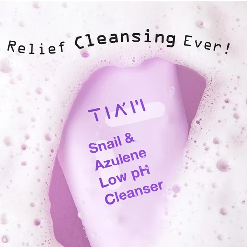 Vista 7 de TIA'M Snail&Azulene Limpiador de pH bajo, 6.76 onzas líquidas, limpiador facial suave diario con mucina de caracol, adecuado para pieles sensibles