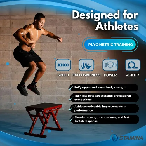 Vista 9 de Stamina X, caja Plyo de altura ajustable