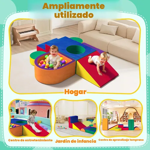 Vista 7 de 6 juguetes de escalada para niños pequeños en interiores, bloques