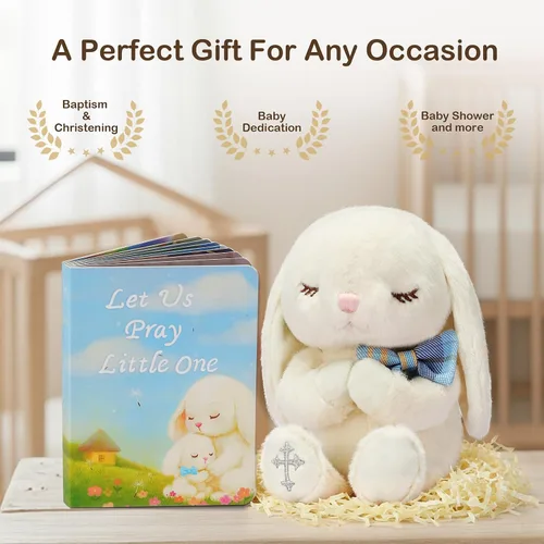 Vista 8 de MyMateZoe Regalos de bautismo para niños, gran conjunto de regalos de bautizo, dedicación y bautismo para niños y bebés recién nacidos, incluye