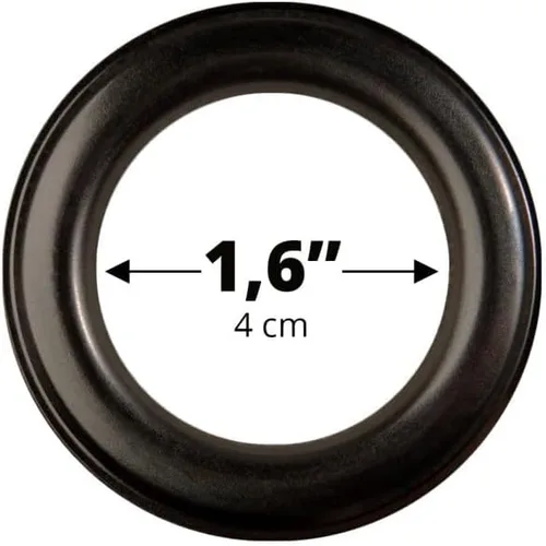 Vista 4 de Moondream Cortina opaca sólida, 55 pulgadas de ancho x 95 pulgadas de largo, negro (negro oscuro MC710), ojales, 1 panel