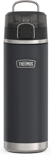 Vista 17 de THERMOS ICON SERIES, botella de agua de acero inoxidable con boquilla, 24 onzas, color verde alpino, botella de agua aislada al vacío con tapa