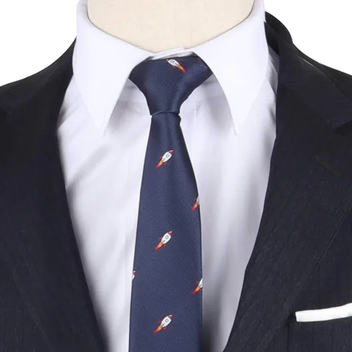 Vista 2 de AUSCUFFLINKS Corbatas deportivas y especiales Corbatas para hombres Lazos tejidos ajustados para el cuello Regalo para colega de trabajo