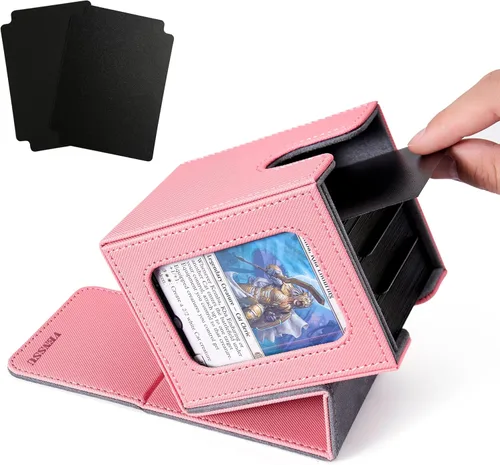 Vista 25 de Venssu Angel Themed MTG Deck Box with Commander Display (White and Grey)