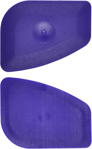 Vista 4 de Rascador de plástico pequeño y práctico con borde redondo flexible para el hogar, escobilla universal de limpieza, paquete de 4