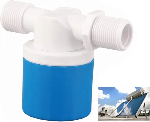 Vista 3 de Válvula de flotador automática Válvula de control de nivel de agua, instalación interna de entrada de agua, parada cuando está llena, nailon