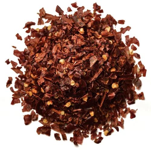 Vista 3 de GranAroma Ghost Chile Flakes, muy caliente, desafíos de especias, salsas y sopas (1.8 onzas)