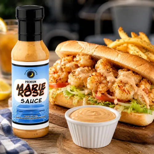 Vista 4 de Premium Salsa Marie Rose Botella de 12 onzas líquidas con tapa de bloqueo de sabor Bajo en colesterol Elaborado en lotes pequeños Salsa