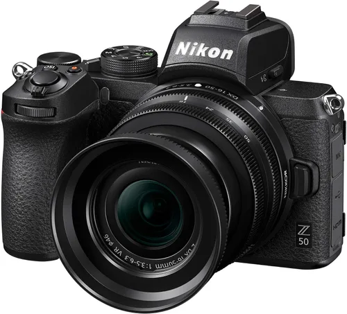 Vista 6 de Nikon Z 50 con lente de zoom gran angular Cámara compacta sin espejo para fotos/vídeos con lente de 16-50mm Modelo Nikon USA