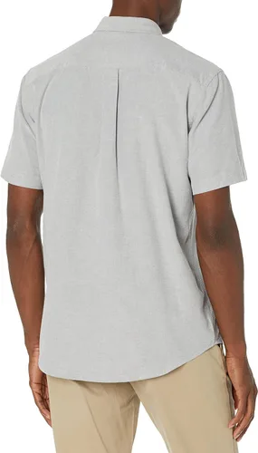 Vista 2 de Camisa Tienda Essentials oxford ajuste regular de manga corta con bolsillo para hombre