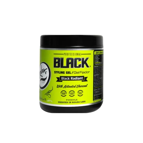 Vista 10 de Gel para el cabello negro Rolda para hombres - Gel de peinado de sujeción media con carbón activado para aspecto húmedo - Cubre las canas y realza