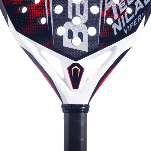 Vista 4 de Babolat Technical Viper 3.0 - Pala de pádel (negro/rojo)