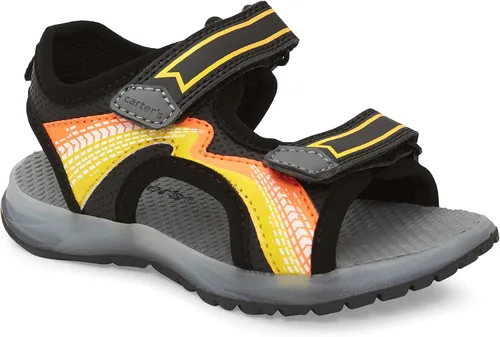 Vista 2 de carter's Sandalia Tim para niño, color negro, 6 niño pequeño, Negro