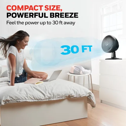 Vista 3 de Honeywell Turbo Force Ventilador de mesa oscilante, HT-906