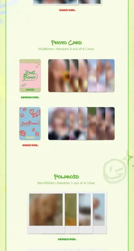Vista 5 de WEKI MEKI Choi YooJung Girasol 1er álbum individual CD+Póster+Photobook+Fotografía impresa+Tarjeta fotográfica+Polaroid+Pegatina+Seguimiento Versión