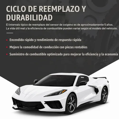 Vista 7 de Sensor de oxígeno O2 aguas abajo 234-4329 Compatible con Mazda 2