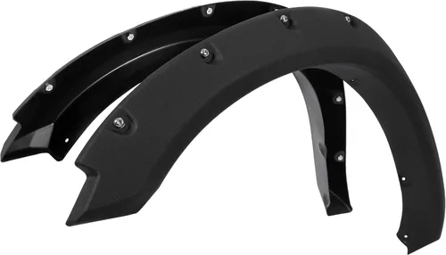 Vista 8 de KUAFU Guardabarros compatibles con Dodge Ram 1500 Classic 2009-2023 estilo de remache de bolsillo, protector de rueda con textura negra delantera
