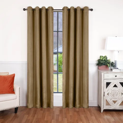 Vista 52 de Superior Linen Semi Blackout Curtains, Room Darkening, Bedroom, Drapes, Kitchen, Living Room Window Accents, Sun Blocking, Grommet Header, Classic