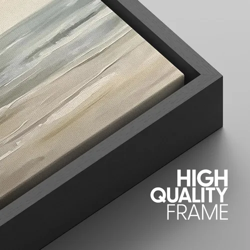 Vista 5 de SIGNWIN Lienzo enmarcado para pared, juego de arte abstracto de serenidad costera, ilustraciones abstractas junto al mar, arte moderno, decorativo