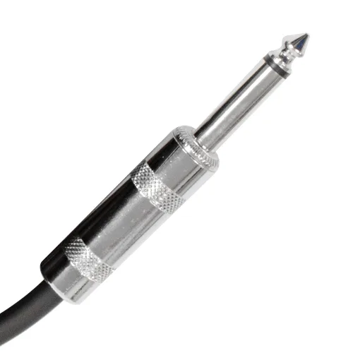 Vista 3 de Seismic Audio SAGC20R-Cable de guitarra de ángulo recto a recto negro negro de 20 pies Amarillo