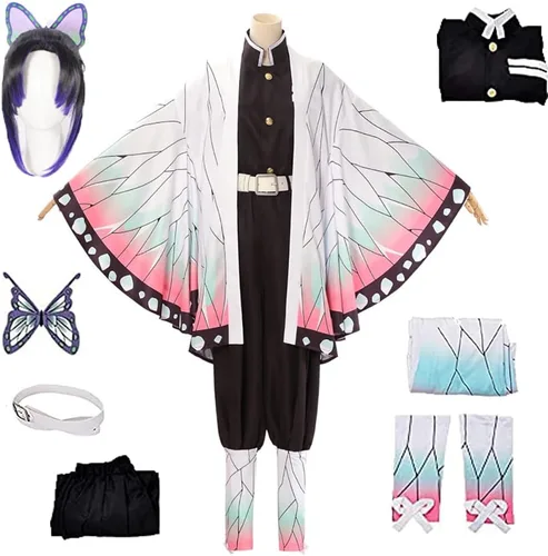 Vista 7 de Disfraz de anime para mujer, traje completo de Kochou para fiesta de Halloween