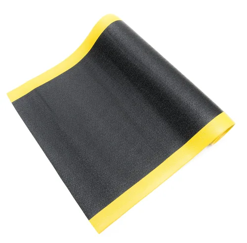 Vista 5 de Bertech - Alfombrilla de espuma de vinilo antifatiga, 3 pies de ancho x 3 pies de largo x 3/8 pulgadas de grosor, patrón texturizado