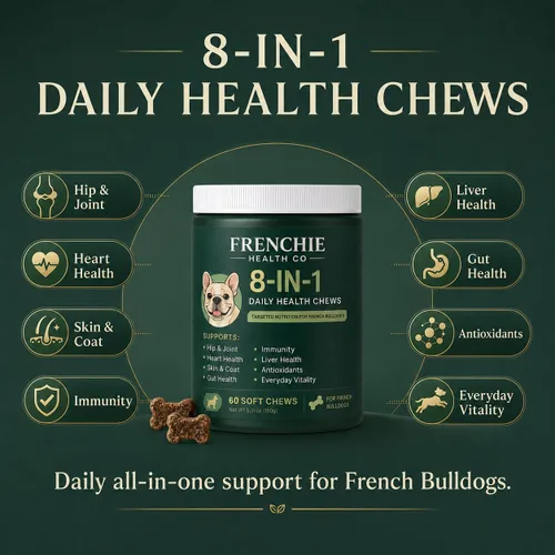 Vista 8 de Masticables diarios 8 en 1, 60 unidades, masticables de bienestar diario para perros, golosinas masticables suaves para perros, fórmula diaria