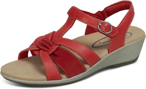 Vista 7 de Orthofeet Sandalia ortopédica de cuña Gladiador ajustable para mujer