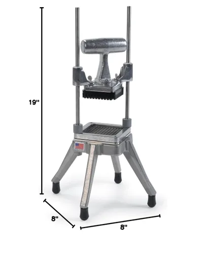 Vista 2 de Nemco 55500-1 Cortador de verduras Easy Chopper Dicer, rejilla de corte intercambiable de 1/4