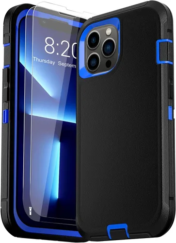 Vista 14 de Funda para iPhone 13 (6.1 pulgadas), con 2 protectores de pantalla de vidrio templado