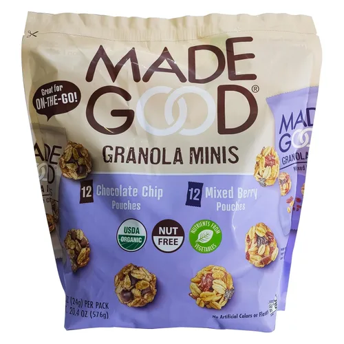 Vista 10 de MadeGood - Bocaditos orgánicos de granola de fresa, 5 unidades x 0.85 onzas