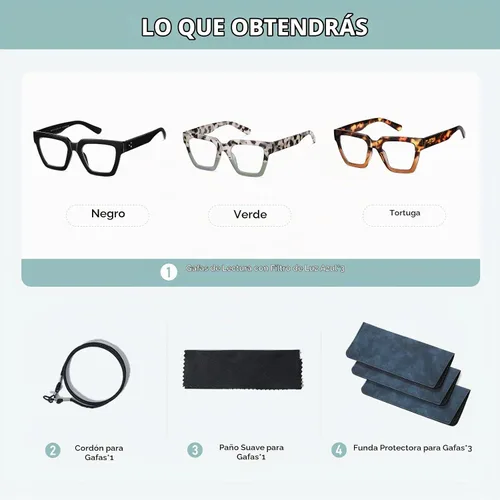 Vista 8 de Gafas de Lectura de Gran Tamaño para Mujer, Estilo Oprah, con Bloqueo de Luz Azul, para Computadora, Diseño Cuadrado, Marco Grande