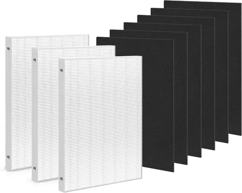 Vista 12 de Zouwhaso 2+6 Aera Max 100 filtro HEPA de repuesto compatible con Fellowes AeraMax 90 100 DX5 DB5 Puri-fier de aire True HEPA filtro de aire, parte #