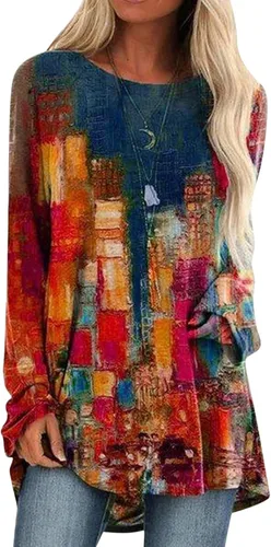 Vista 3 de Mocks for Women Autumn Winter Fashion Round Neck Long Sleeve Valentine's Day Love Printed Foreign Trade Border