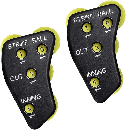 Vista 11 de Watayo Clicker de árbitro de béisbol de rueda, engranaje indicador de árbitro, práctico clicker de contador de béisbol para salidas de grabación