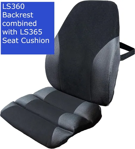 Vista 3 de Kantek Respaldo de espuma viscoelástica, negro/gris (LS360)