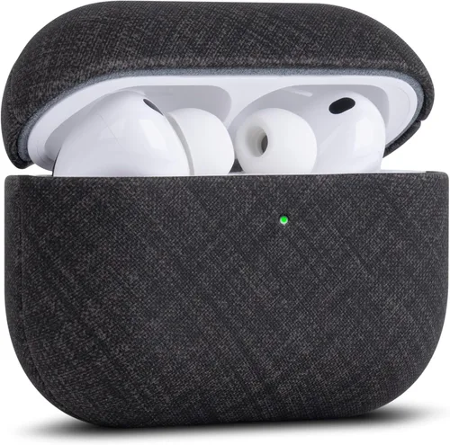 Vista 36 de Haobobro Funda de piel para AirPods Pro 3, piel seleccionada respetuosa con la piel, con textura de fibra de carbono, hecha a mano, funda rígida