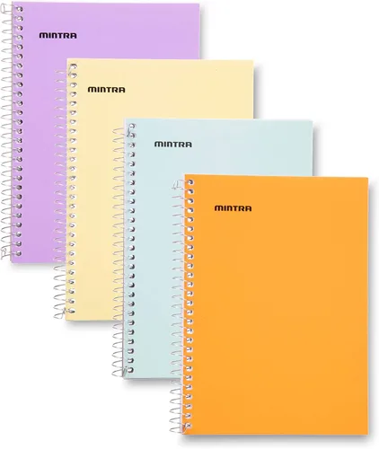 Vista 4 de Mintra Office Cuadernos pequeños en espiral (12 unidades de espiral lateral de 3 x 5, primario), paquete a granel de 12, mini cuadernos de bolsillo