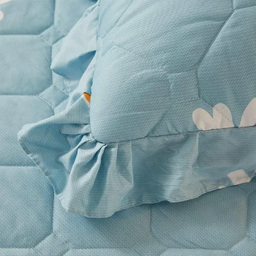 Vista 8 de Juego de falda de cama con volantes de 3 piezas, 3 piezas, cobertura lateral de 15.7 pulgadas, suave y cálida